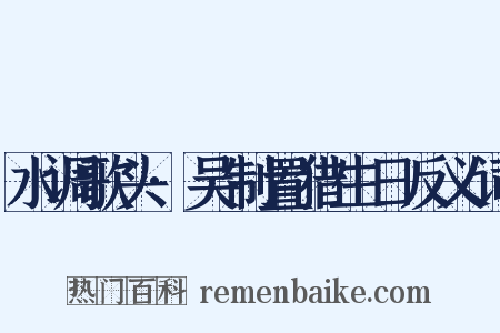 水调歌头·吴制置猎生日反义词是什么意思的图片